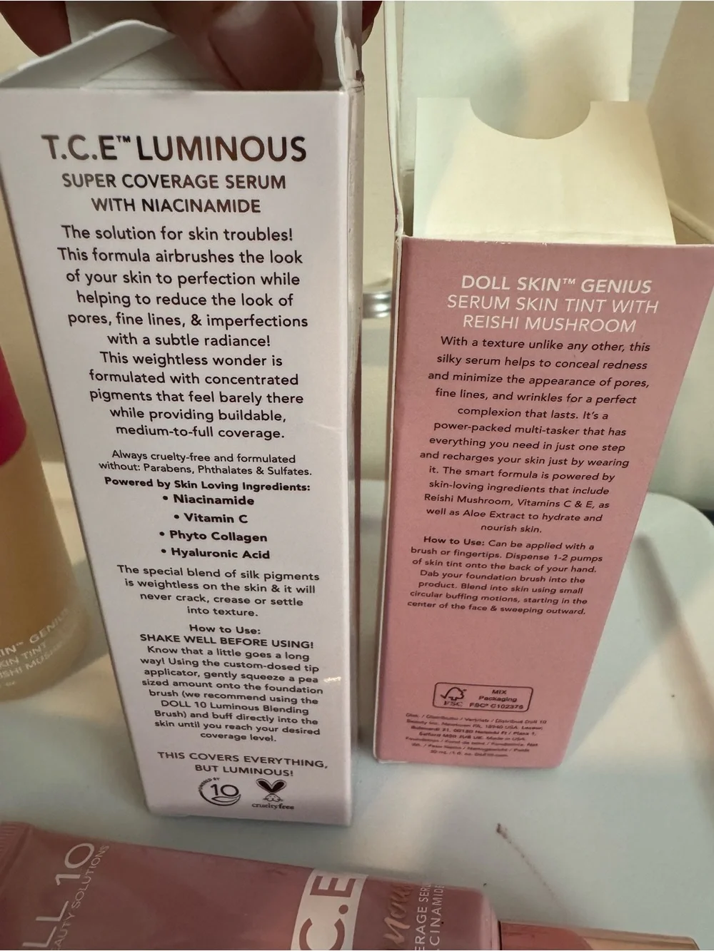 Dollcake Doll 10 T.C.E. Luminous Serum Tint, Foundation & Brush